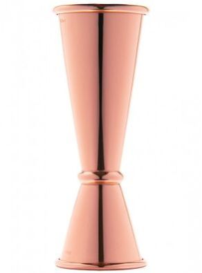 Copper Plated Banded Jigger Glossy 20/40 Ml