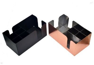 Copper Plated Bar Caddy 25.5 X 14.4 Cm