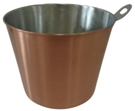Copper Plated Beer Bucket with Opener Satin 24.5 X 19 Cm