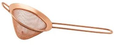Copper Plated Conical Mesh Strainer 10 Cm