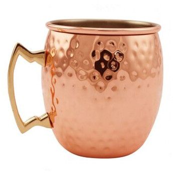 Copper Plated Hammered Mini Moscow Mule Mug 2 OZ
