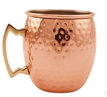 Copper Plated Hammered Moscow Mule Mug 14 OZ