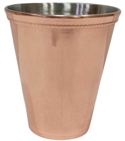 Copper Plated Julep Cup Beaded 13.4 OZ
