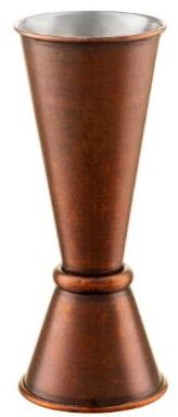 Distressed Copper Plated Banded Jigger 25/50 Ml