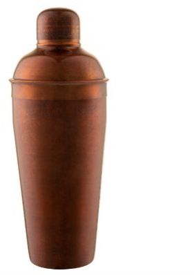 Distressed Copper Plated Deluxe Cocktail Shaker 750 Ml