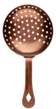 Distressed Copper Plated Julep Strainer