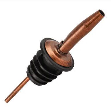Distressed Copper Plated Metal Pourer Tapered Spout