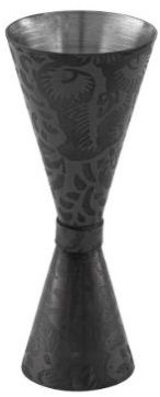 Etched Black Pvd Slim Jigger 20/40 Ml – Floral