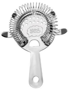 Etched Glass Pvd 4 Prong Bar Strainer – Sm