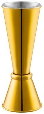 Gold Plated Banded Jigger 25/50 Ml