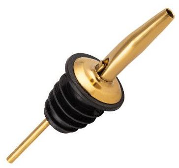 Gold Plated Metal Pourer Tapered Spout – Medium Flow