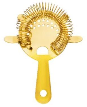 Gold Pvd 4 Prong Bar Strainer