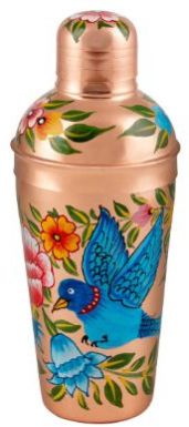 Hand Painted Copper Plated Deluxe Cocktail Shaker 500 Ml