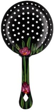 Hand Painted Julep Strainer 16 Cm – Black