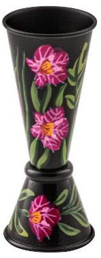 Hand Painted Powder Coated Banded Jigger 25/50 Ml – Black