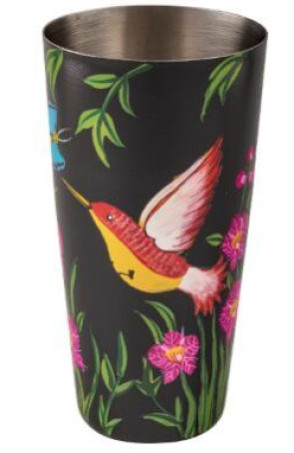 Hand Painted Powder Coated Bar Shaker 28 OZ – Black
