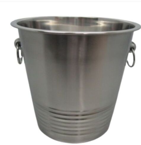 Ice Bucket with Ribbed Band 14 X 14 Cm