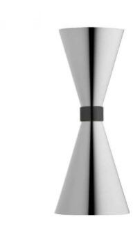 Slim Jigger Gun Metal Pvd Ring 20/40 Ml