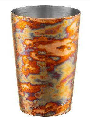 Textured Copper Plated Bar Shaker 18 OZ