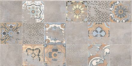 Poptile Grey Decor Bathroom Tiles