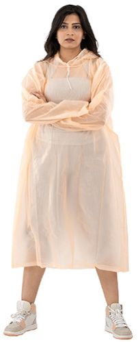 Plain Poncho Rain Coat Plastic PVC Free Size