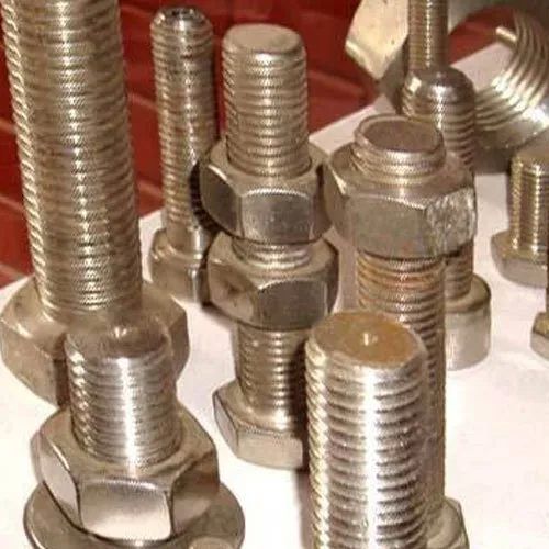 Polished Stainless Steel Hex Bolts, Color : Gray Standard