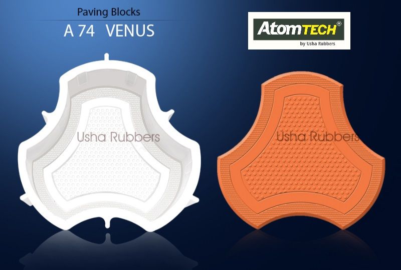 100 Sq Ft 200 Nos Rubber Paver Mould