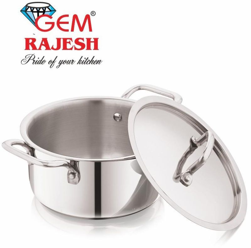 18 Cm Stainless Steel Triply Casserole with Lid