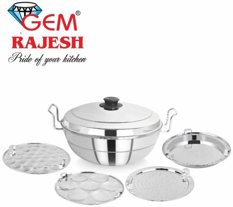 Stainless Steel Triply Big Multi Kadai