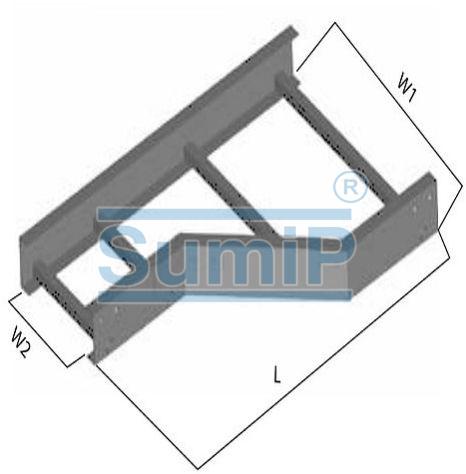 Left or Right Reducer Fiberglass Cable Tray