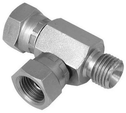 Roshan Metal Stainless Steel Union Tee, Color : Silver