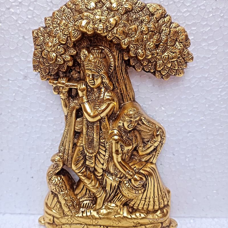 1811 Inch Aluminium Radha Krishna Statue