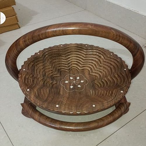 Polished Decorative Wooden Fruit Basket, Color : Brown