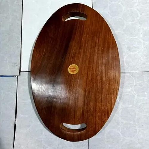 Oval Wooden Chopping Board, Color : Brown