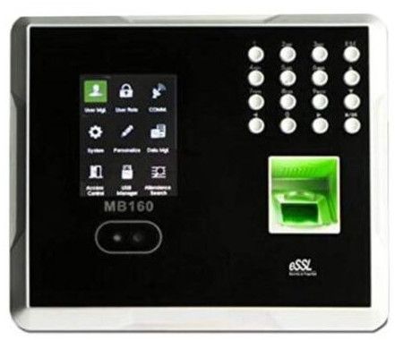 Essl MB20 Biometric Fingerprint Machine, Color : Black