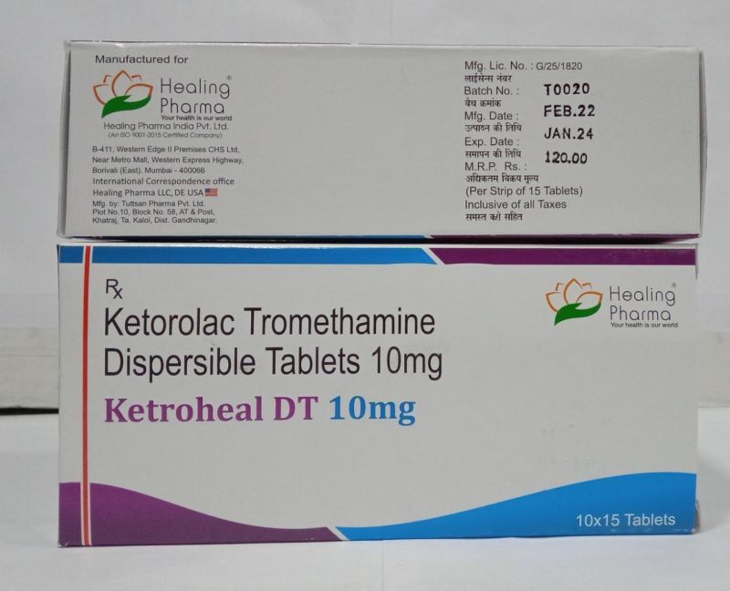 Ketroheal Dt Ketorolac Tromethamine Dispersible Tablets