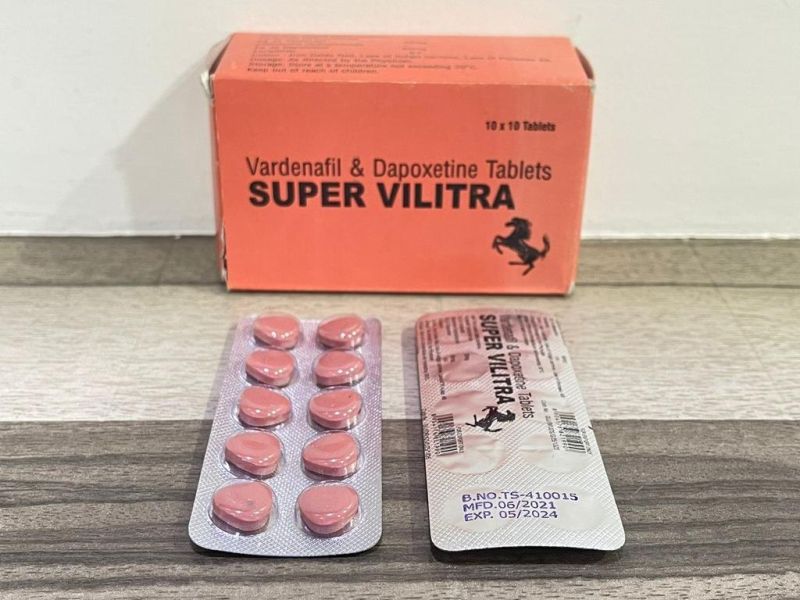 Super Vilitra 60mg Vardenafil Dapoxetine Tablets