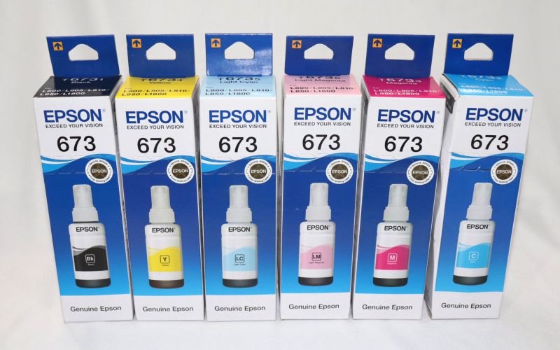 Epson 673 Set OF 6 Bottle Printer Ink