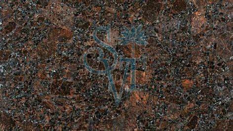 Polished Indian Coffee Brown Granite Slab Standard for Construction