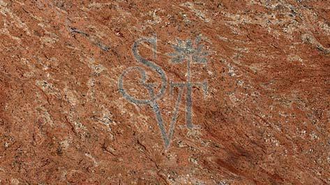 Polished Indian Rosewood Granite Slab Standard for Construction