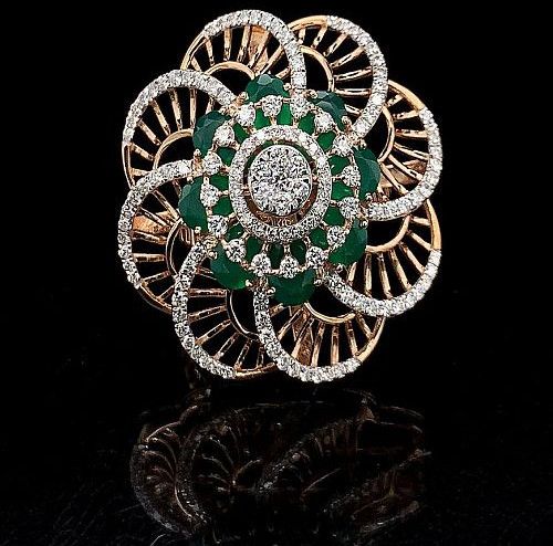 Wedding Fancy Elegant Lab Grown Diamon Ring