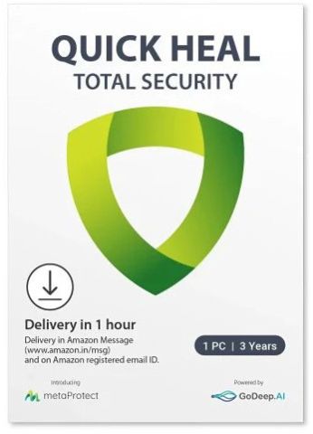 1 User 3 Year Quick Heal Total Security Antivirus