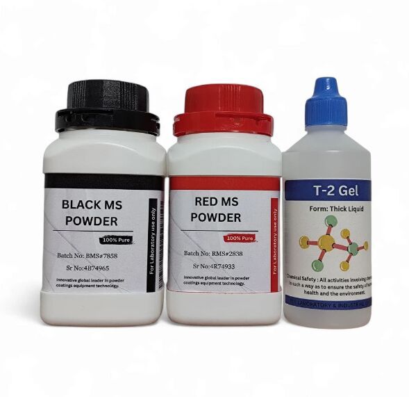 Red and Black MS Powder with T2 Gel