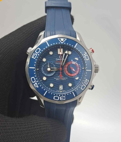 Omega Seamaster Planet Ocean 600M Full Blue Dial Swiss Watch