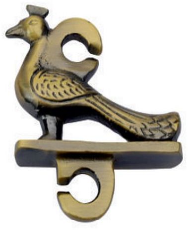 S-25 Peacock Design Brass Swing Chain Hook