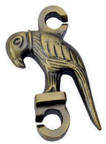 S-27 Parrot Design Brass Swing Chain Hook