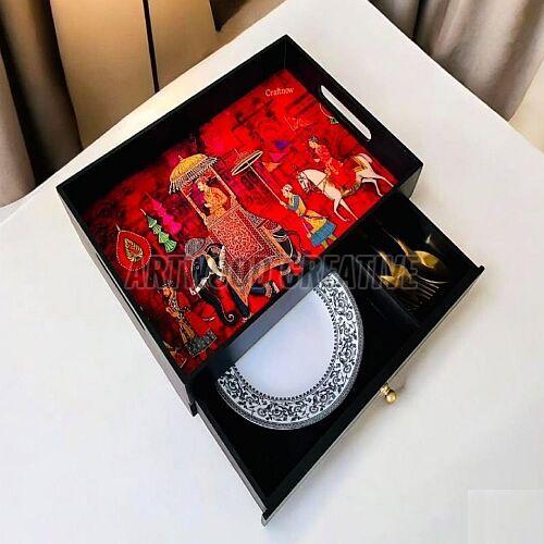 Wooden Multipurpose Drawers Tray, Shape : Rectangular