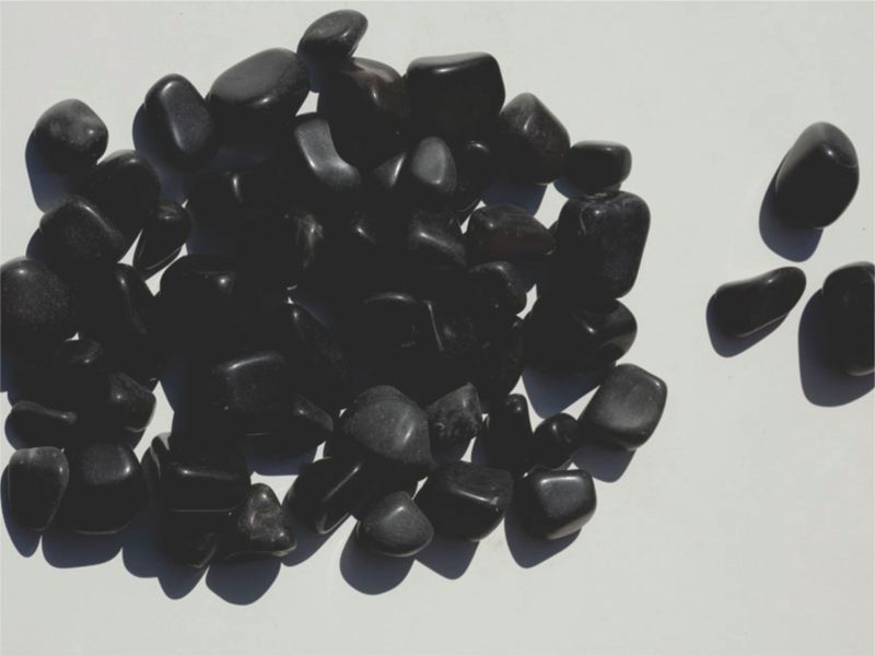 Pebble Stone Oval Black River Pebbles, for Landscaping