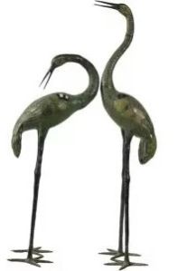 Miras Crafts Brass Abstract Art Bronze Swan 4 X 2 Feet