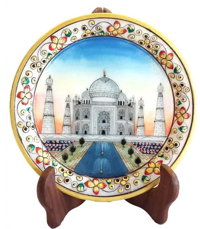 Marble Taj Mahal Plate